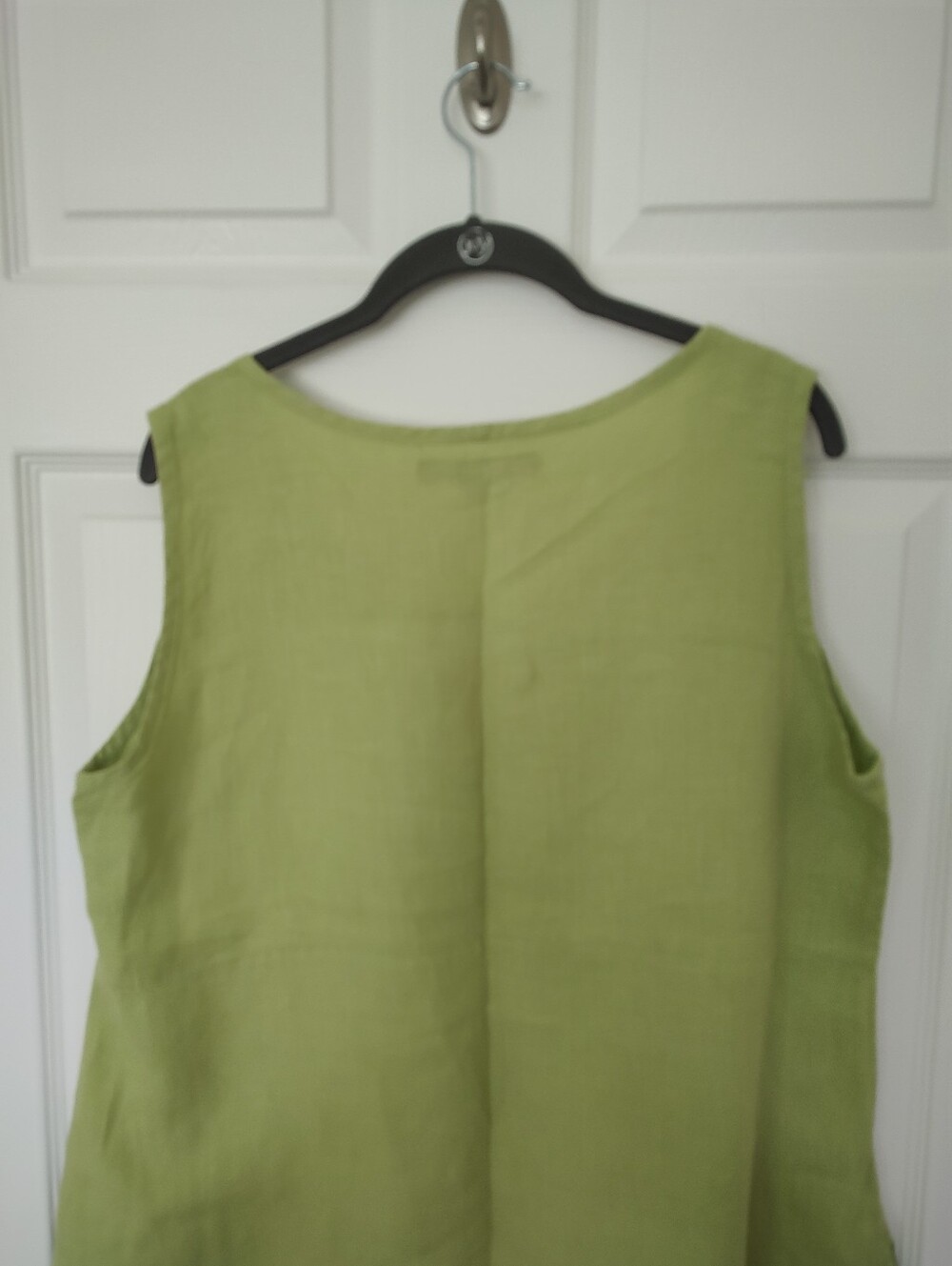 Flax Linen Green Tank Top M - Picture 6 of 9